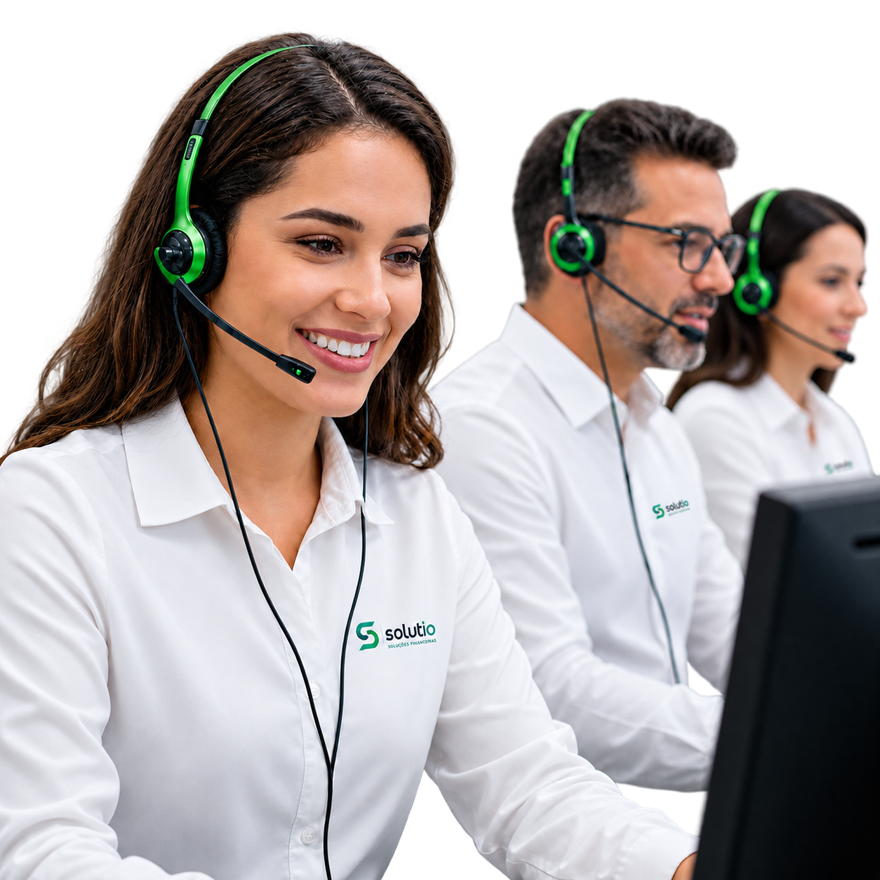 Equipe de atendimento da Solutio